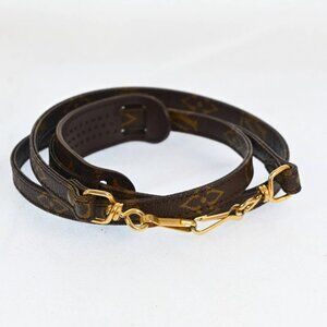 Authentic Louis Vuitton Monogram Brown Shoulder Strap bsj330-110825